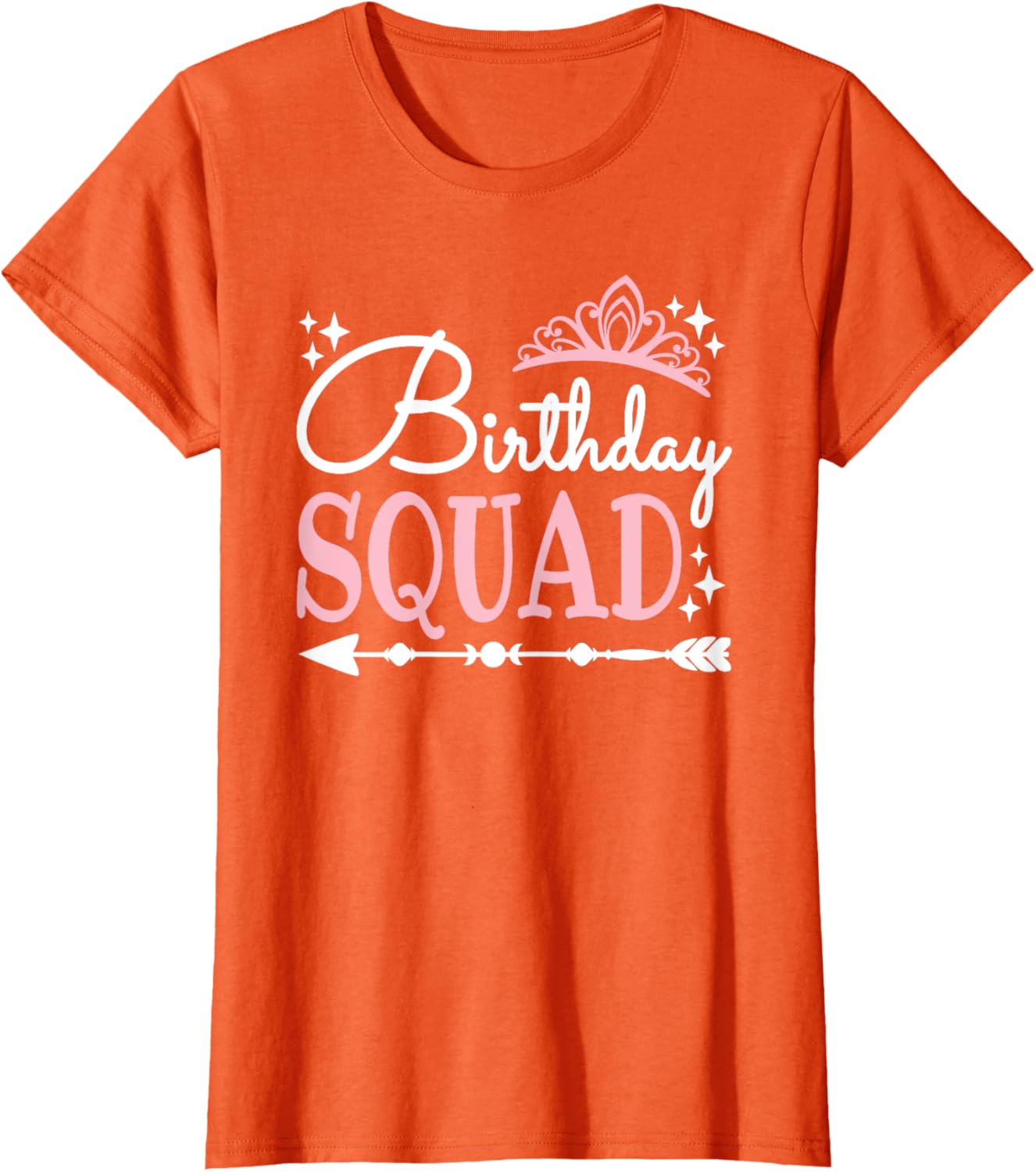 Funny Birthday Squad Bday Queen T-Shirt for Women and Girls - 10