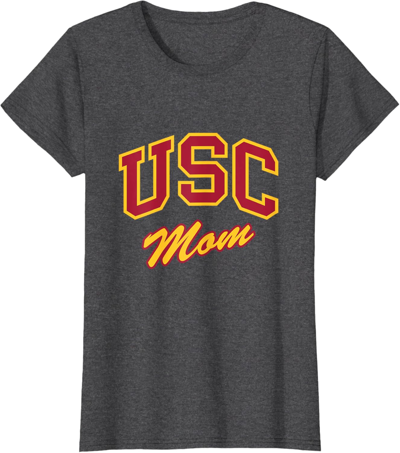 USC Mom Retro Script T-Shirt Perfect for Sports and Outdoor Activities - 10