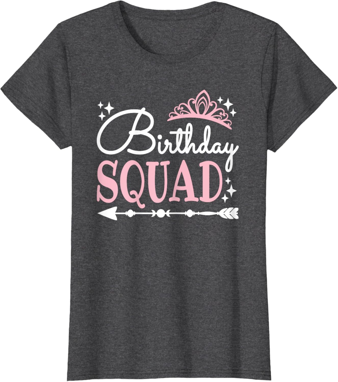 Funny Birthday Squad Bday Queen T-Shirt for Women and Girls - 17