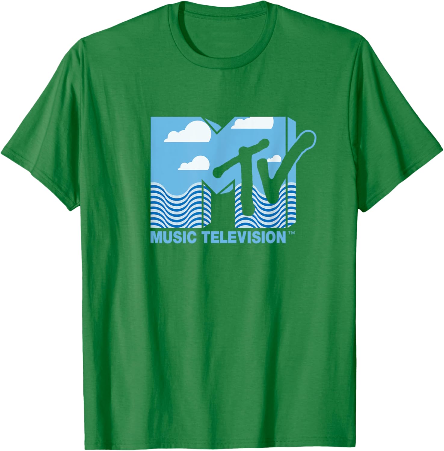 Mademark x MTV Official Logo T-Shirt with Water, Clouds & Blue Sky - 22
