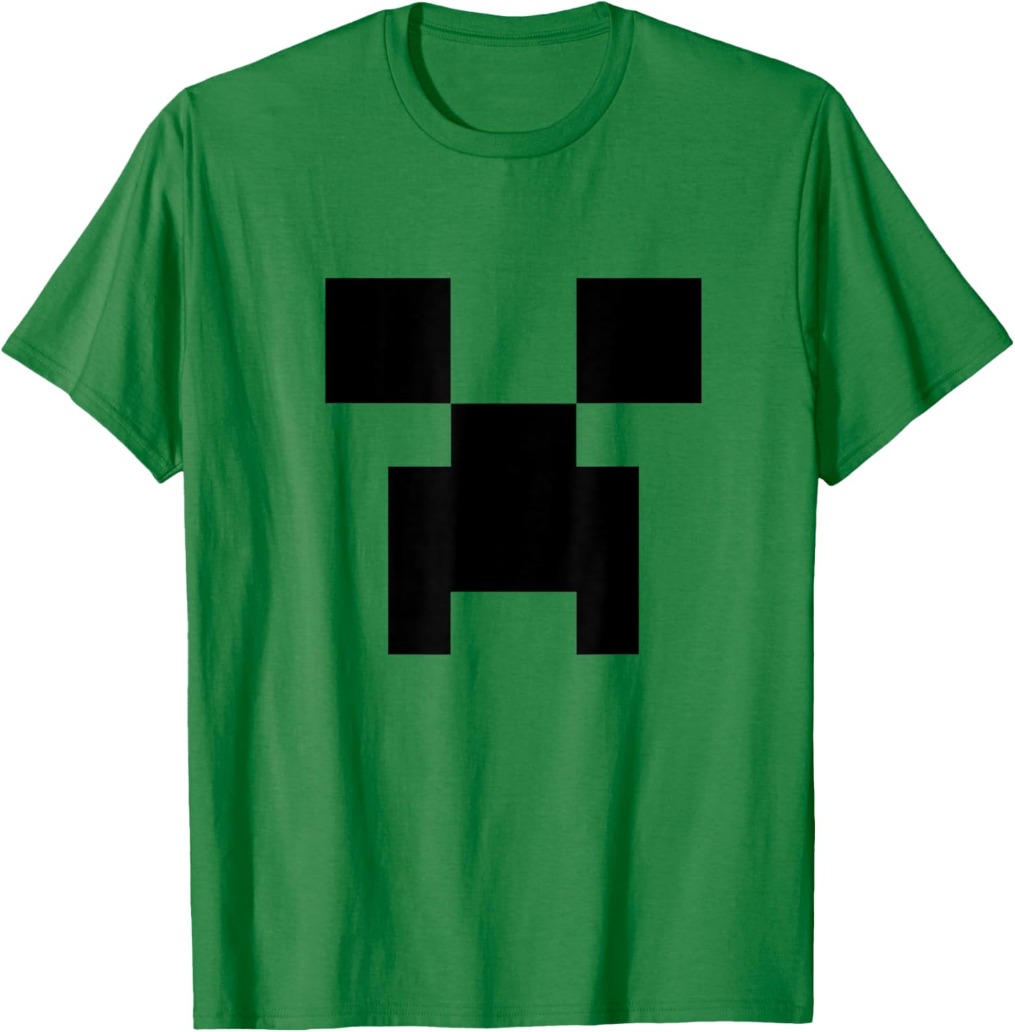 Minecraft Big Creeper Face Minimalist Pixel T-Shirt for Fans - 10