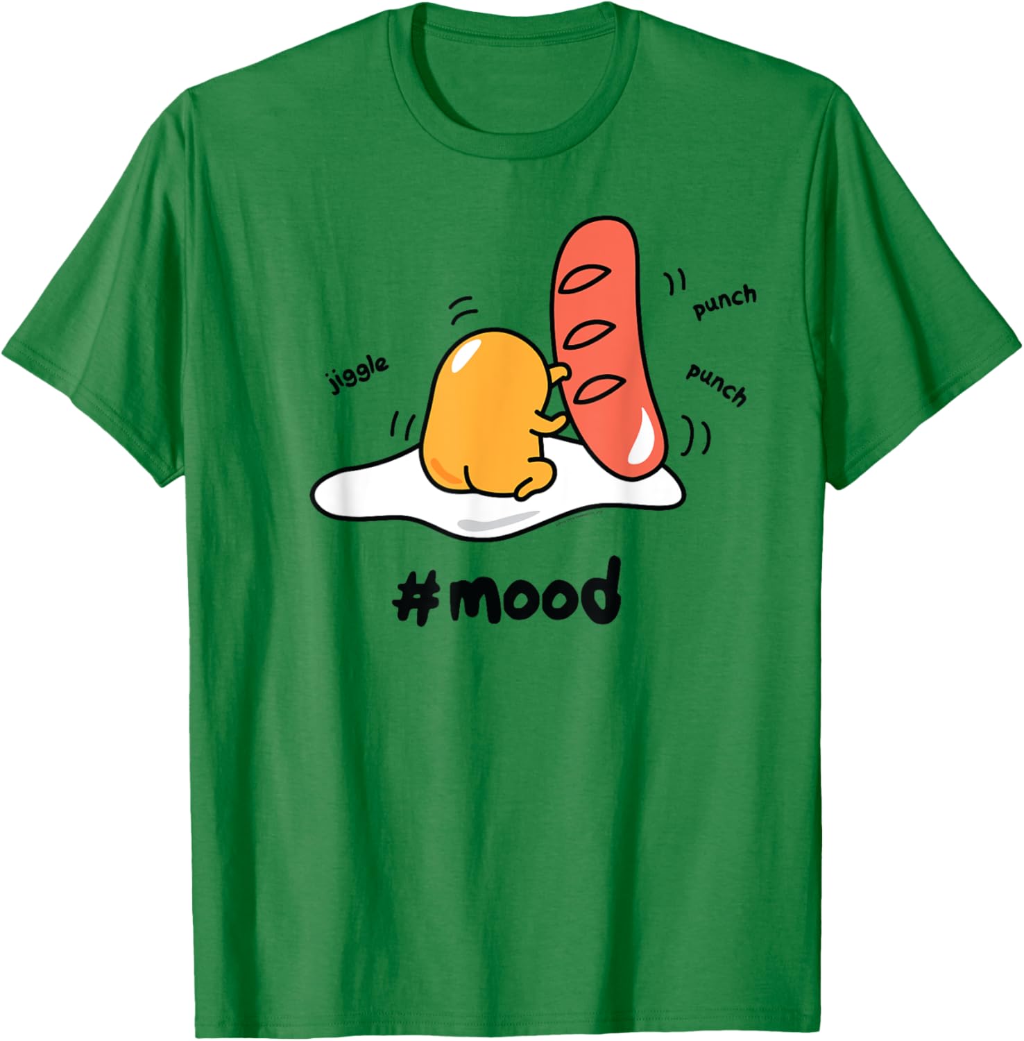 Gudetama Lazy Egg Mood Boxing Punching Hot Dog T-Shirt for Fun Style - 19