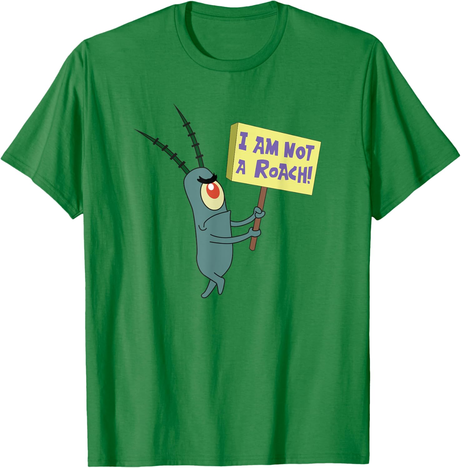 Mademark SpongeBob SquarePants Plankton Not a Roach T-Shirt for Fans - 16