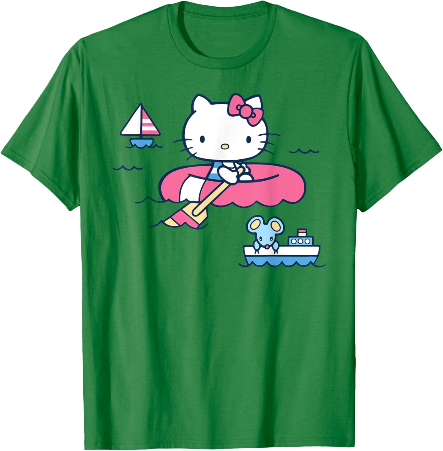 Hello Kitty Summer Boat T-Shirt for All Ages - Fun & Stylish Apparel - 20