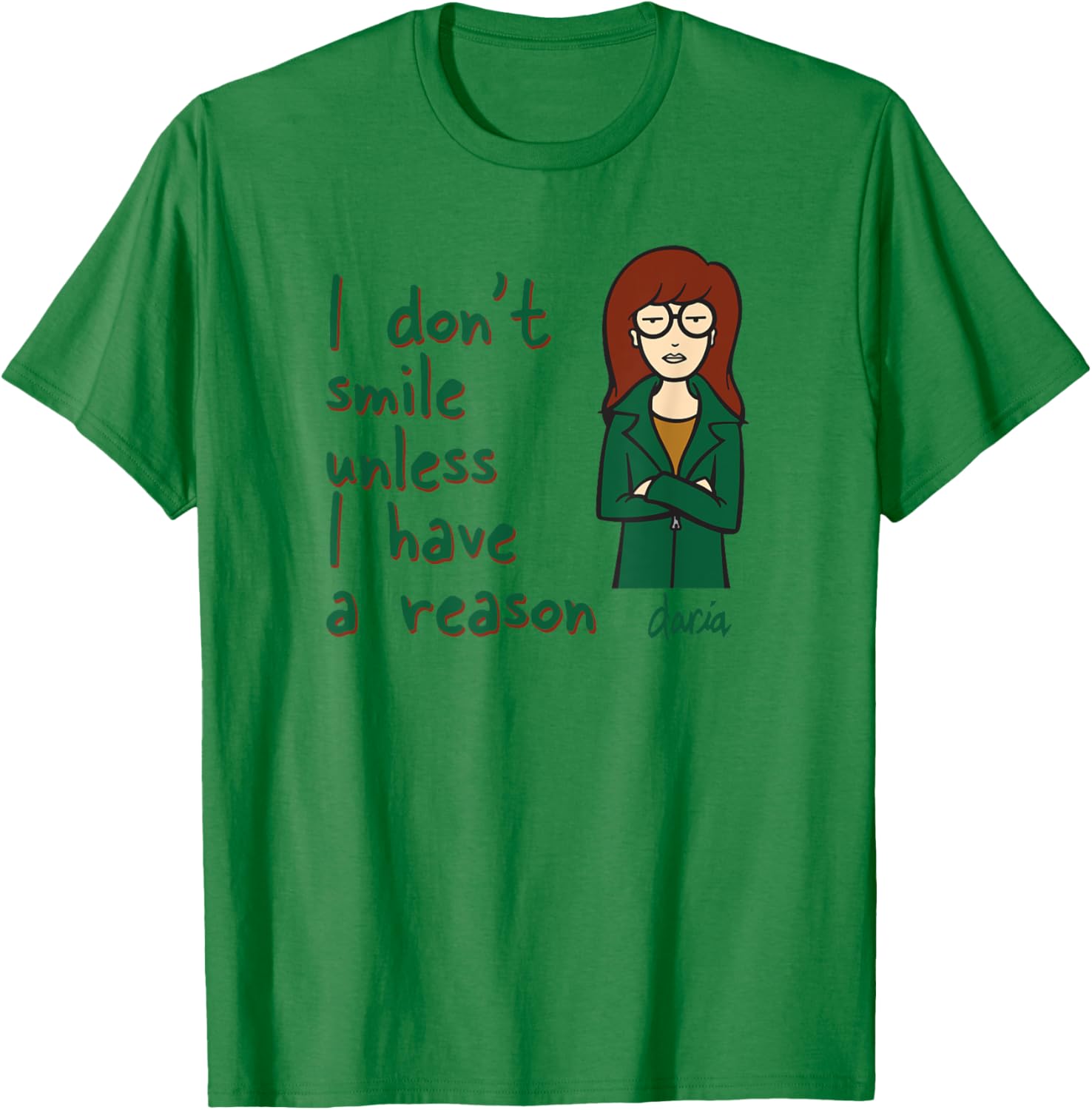 Mademark x Daria I Don't Smile Unless I Have a Reason T-Shirt Guide - 5