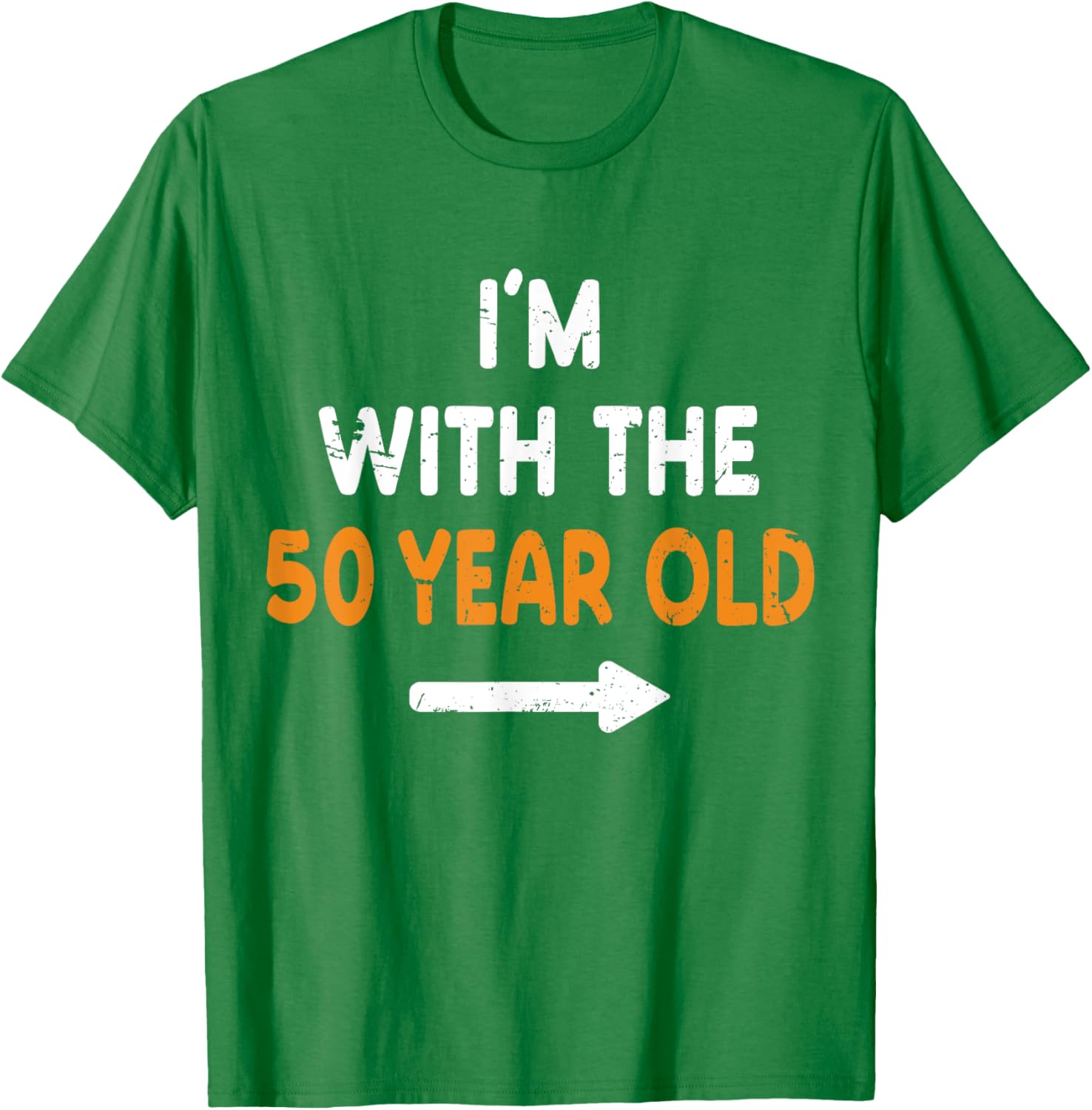 I'm With The 50 Year Old Halloween Costume T-Shirt for Easy Matching Fun - 2