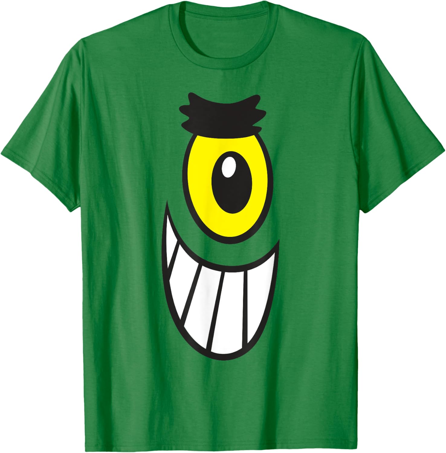 SpongeBob SquarePants Halloween Plankton Big Face T-Shirt for Fun Celebrations - 1