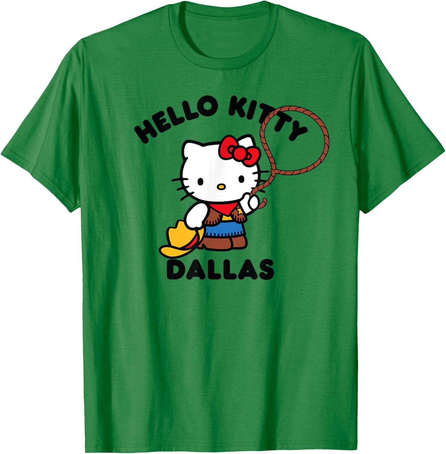 Hello Kitty Dallas Texas T-Shirt Fun Fashion for Kids and Adults - 12