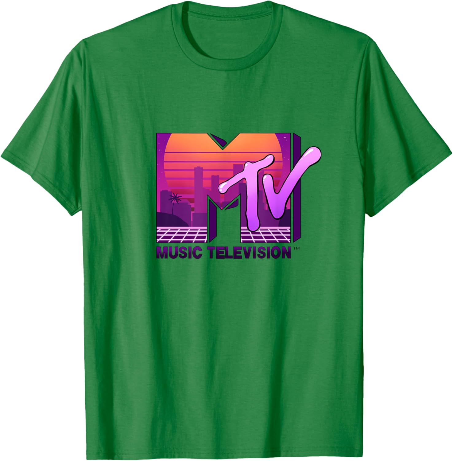 Mademark x MTV Sunset Skyline T-Shirt - Official MTV Logo Design - 1