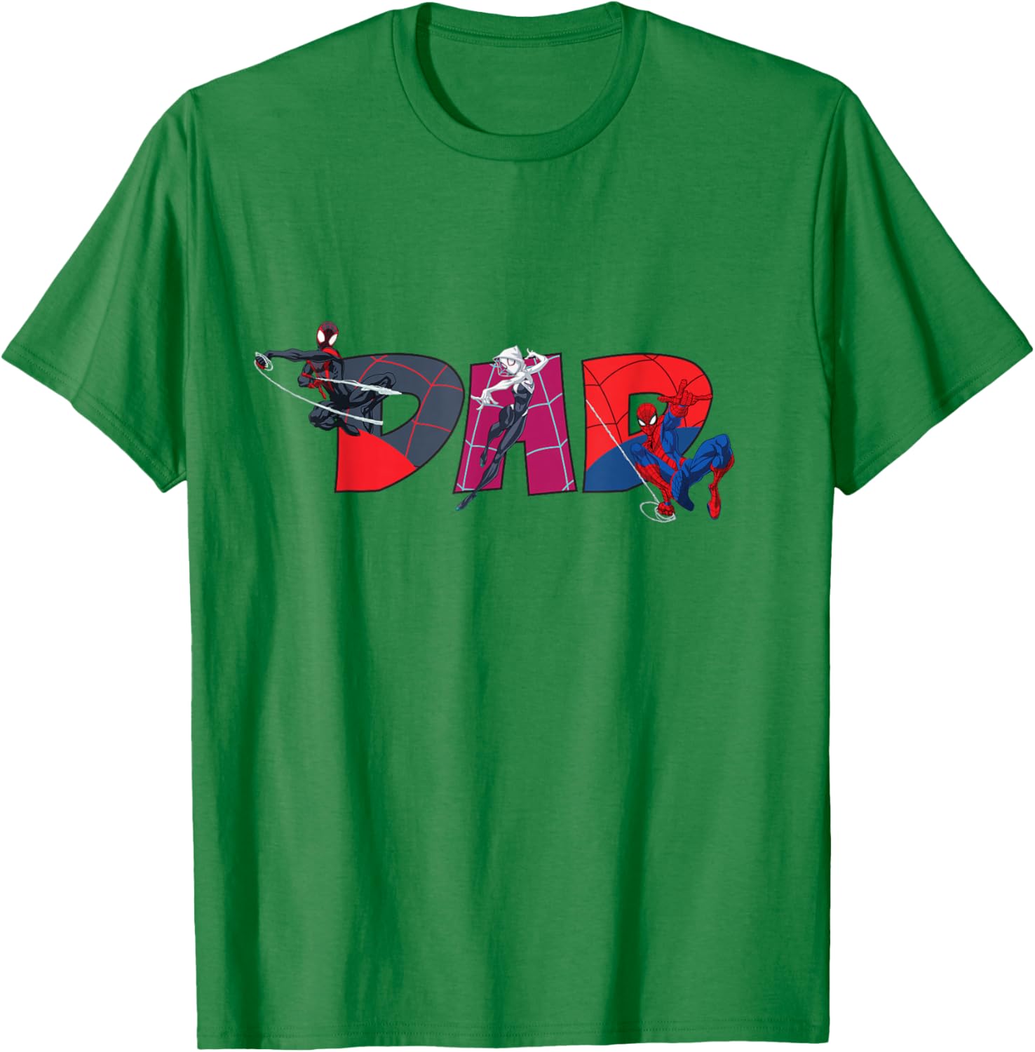 Marvel Spider-Man Trio Dad T-Shirt Perfect for Father's Day and Family Trips - 1