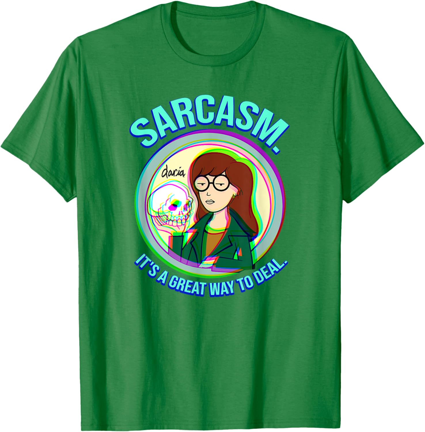 Mademark x Daria Sarcasm Graphic Tee for Casual Style and Humor - 5