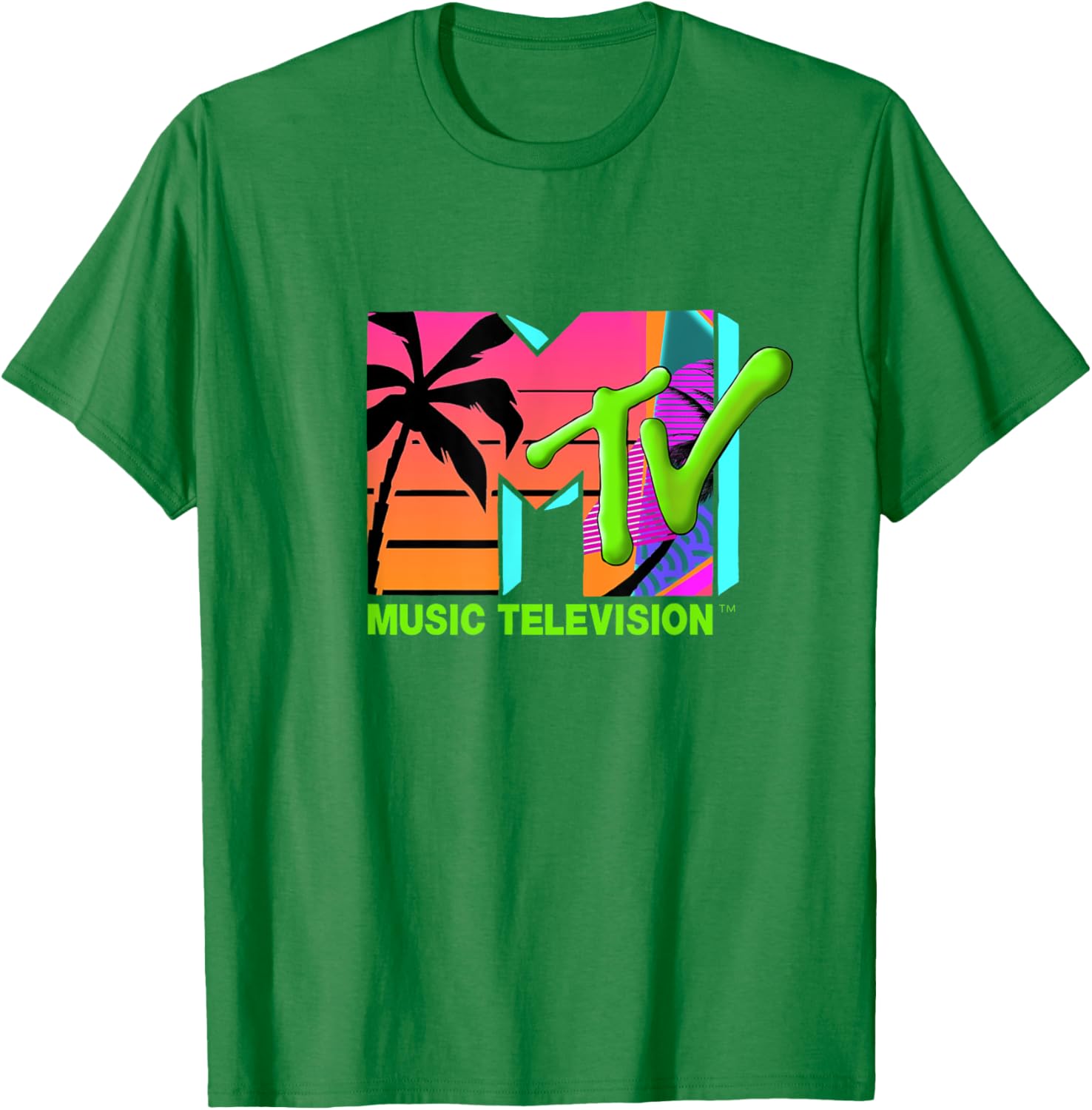 Mademark x MTV Retro Palms Paradise T-Shirt - Official MTV Logo Design - 11