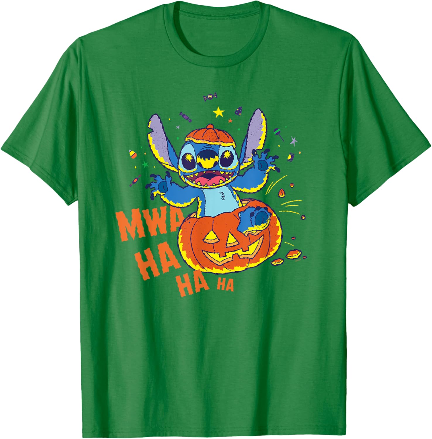Disney Stitch Jack-o’-Lantern Surprise Halloween T-Shirt for Fun Celebrations - 7