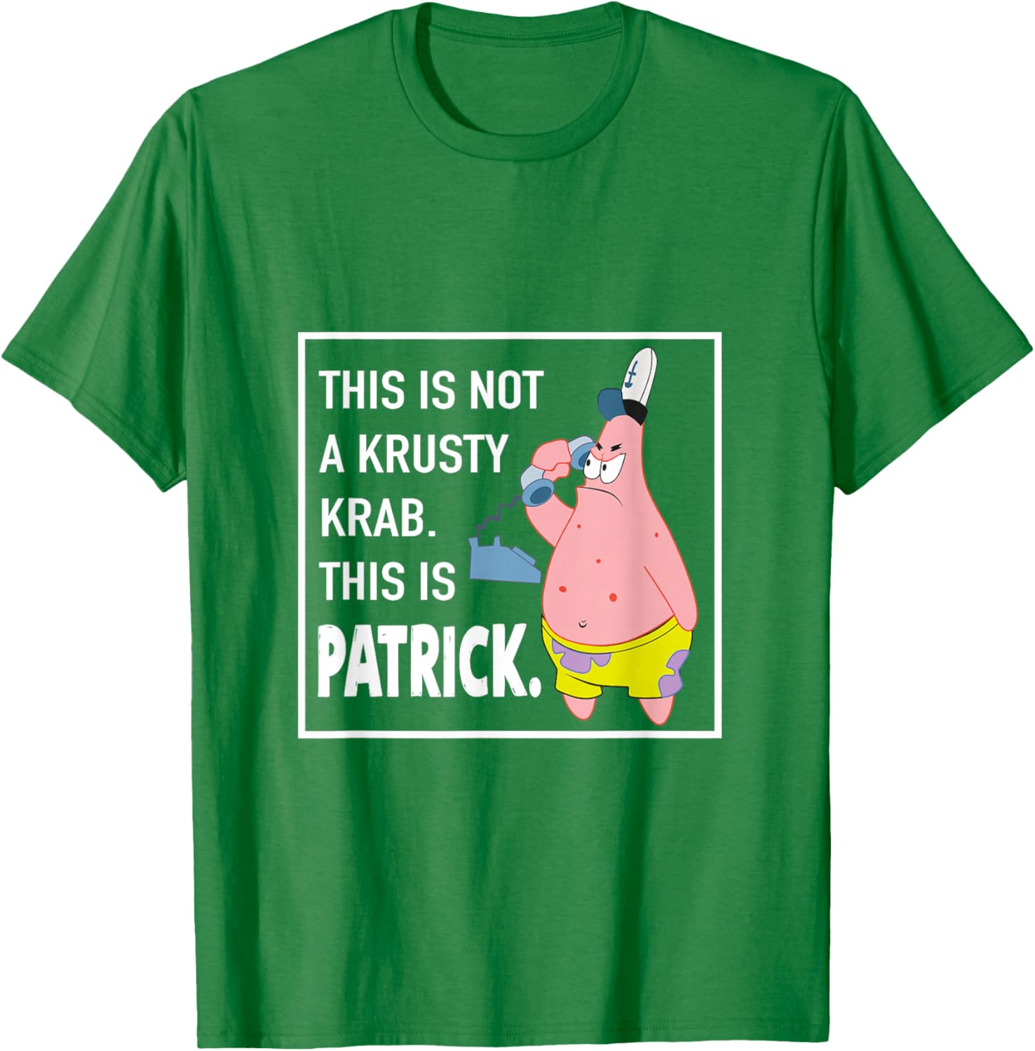 Patrick Star This is Not a Krusty Krab T-Shirt Fun Ocean Theme Apparel - 6