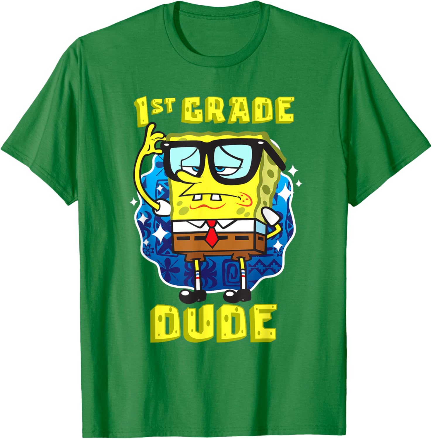 SpongeBob SquarePants 1st Grade Dude T-Shirt for Smart Kids - 8