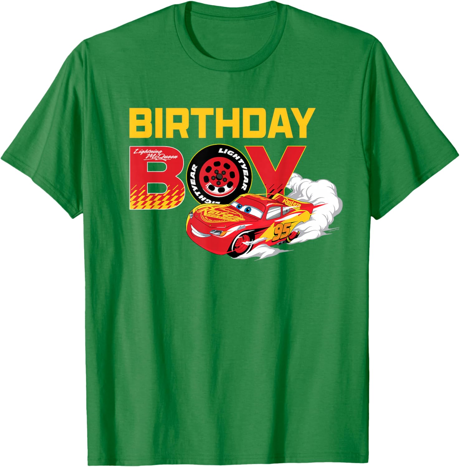 Lightning McQueen Birthday Boy T-Shirt for Disney Pixar Cars Fans - 2