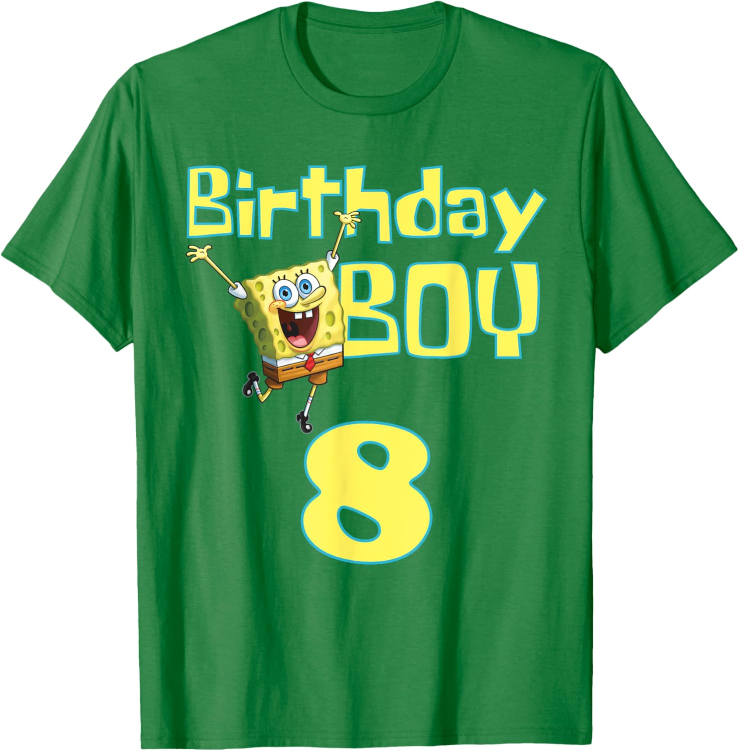Mademark x SpongeBob SquarePants Birthday Boy 8 T-Shirt for Kids - 4