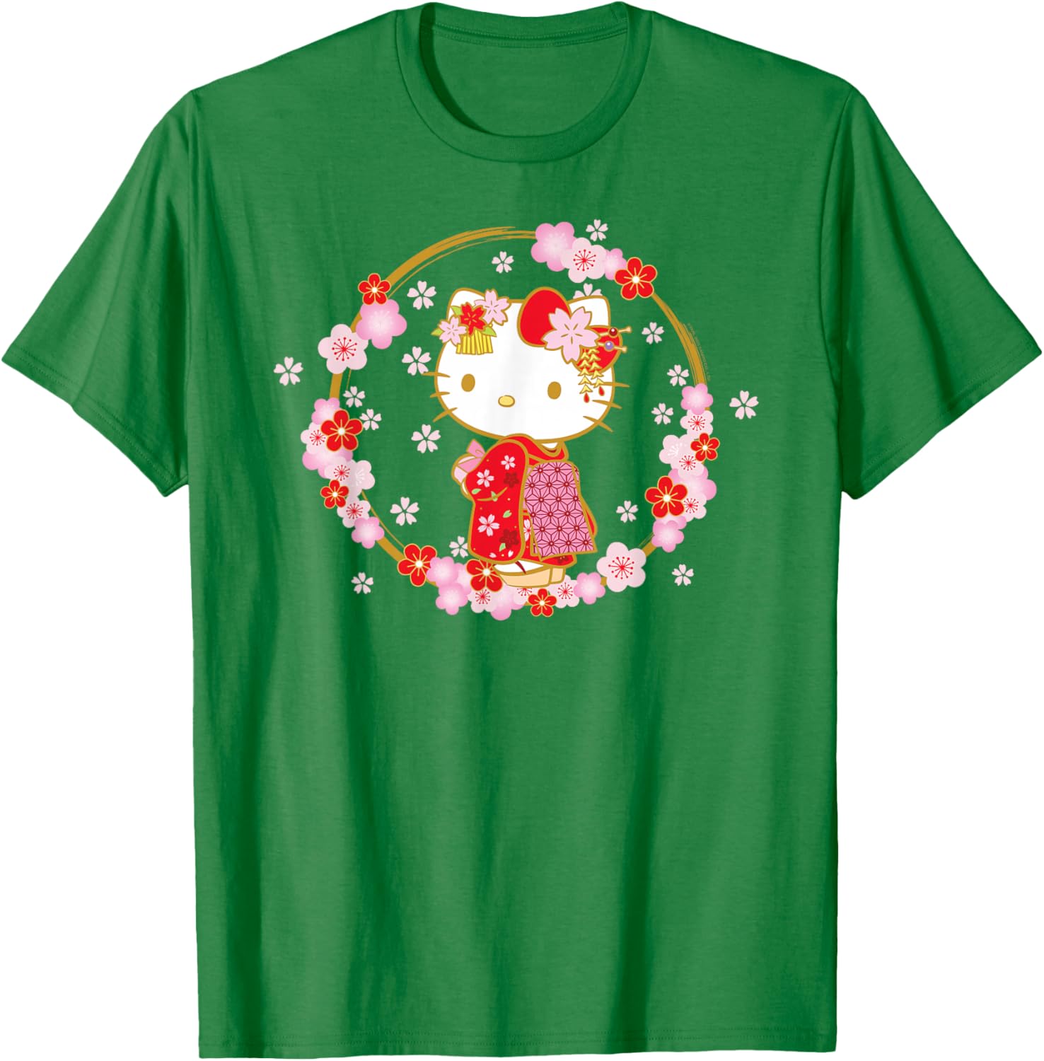 Hello Kitty Sakura Spring T-Shirt Cute Graphic Tee for Kids and Adults - 12