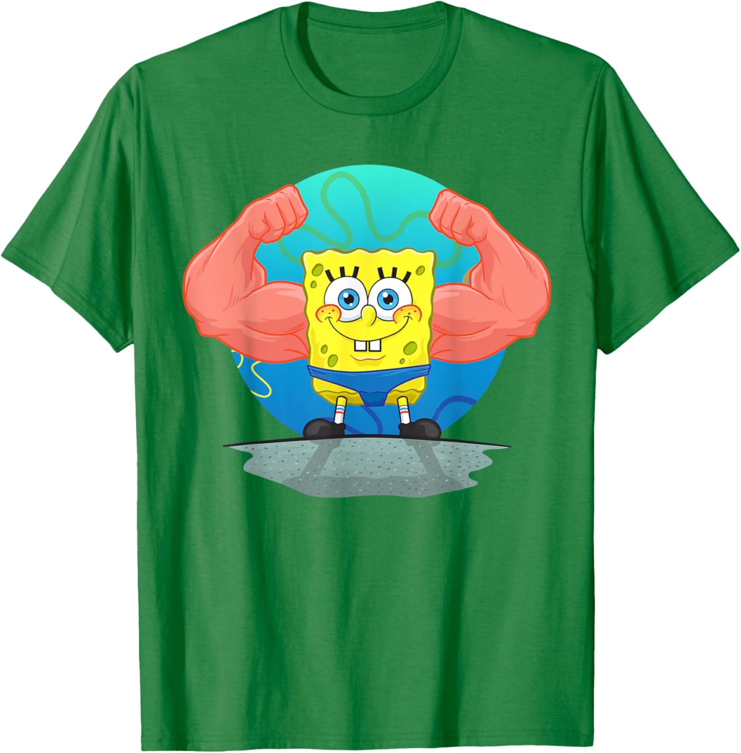 Mademark SpongeBob MuscleBob BuffPants T-Shirt for Fun Fashion Fans - 5