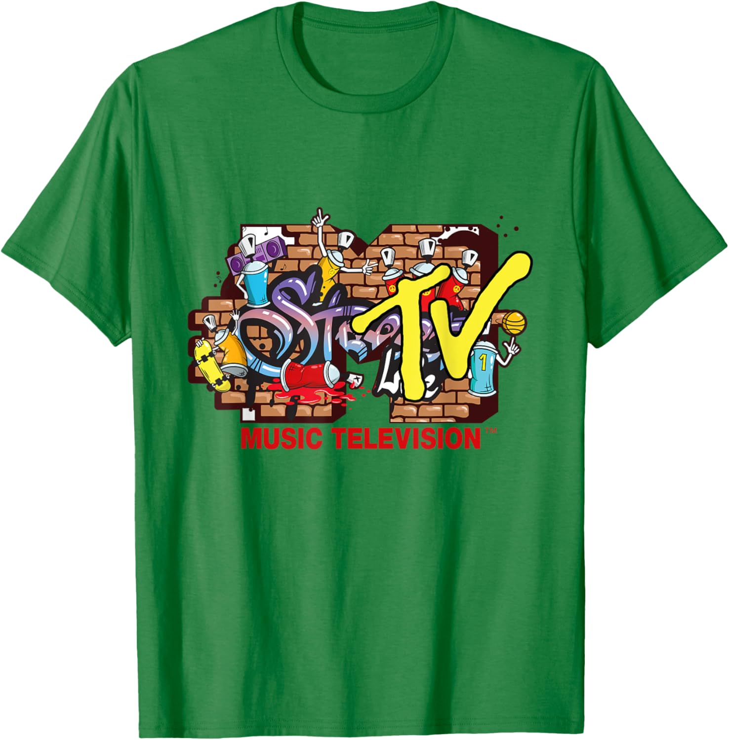 Mademark x MTV Graffiti Logo Streetwear T-Shirt for Trendy Styles - 6