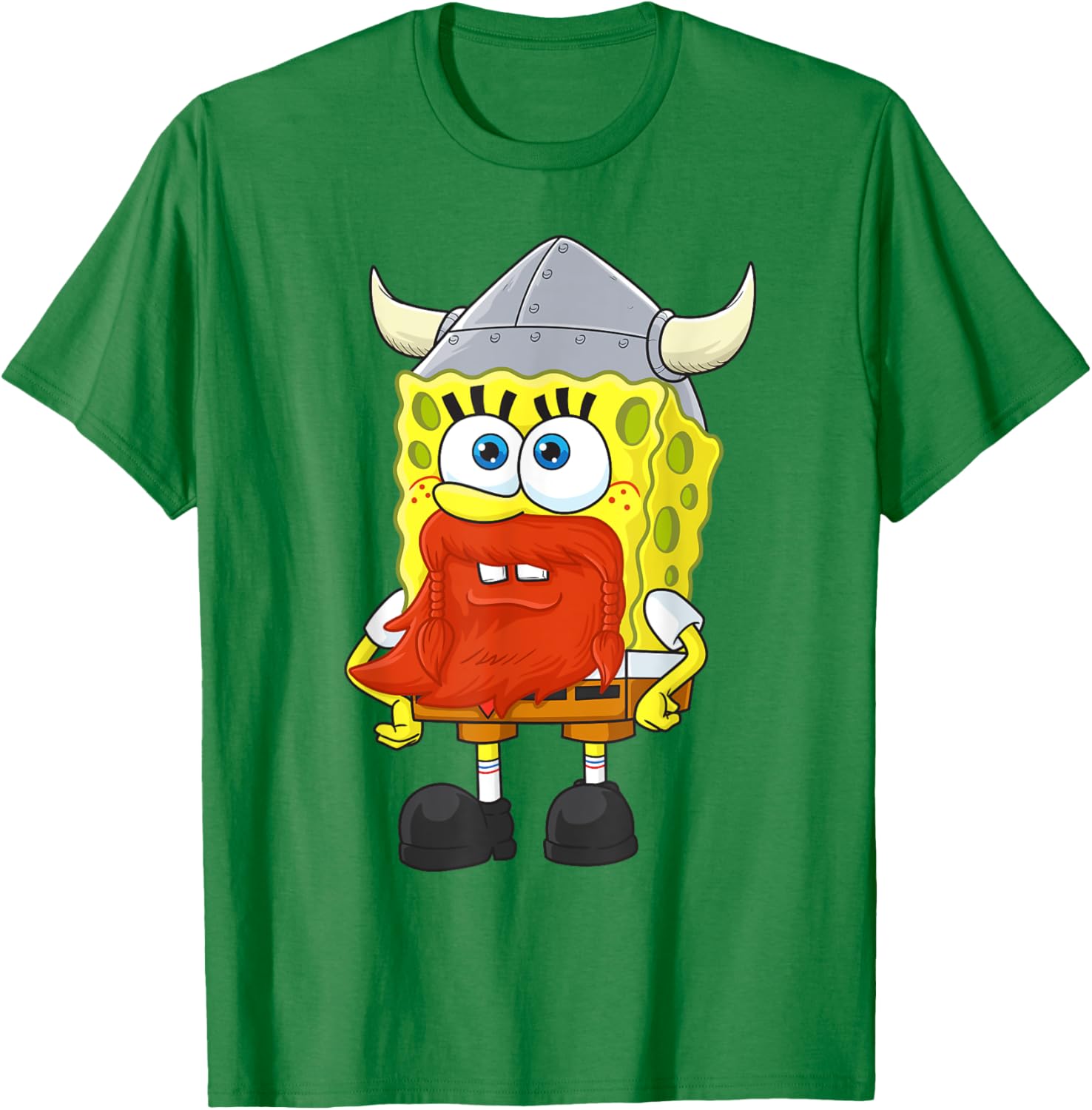 Mademark SpongeBob Happy Leif Erikson Day T-Shirt for Fun Celebrations - 6