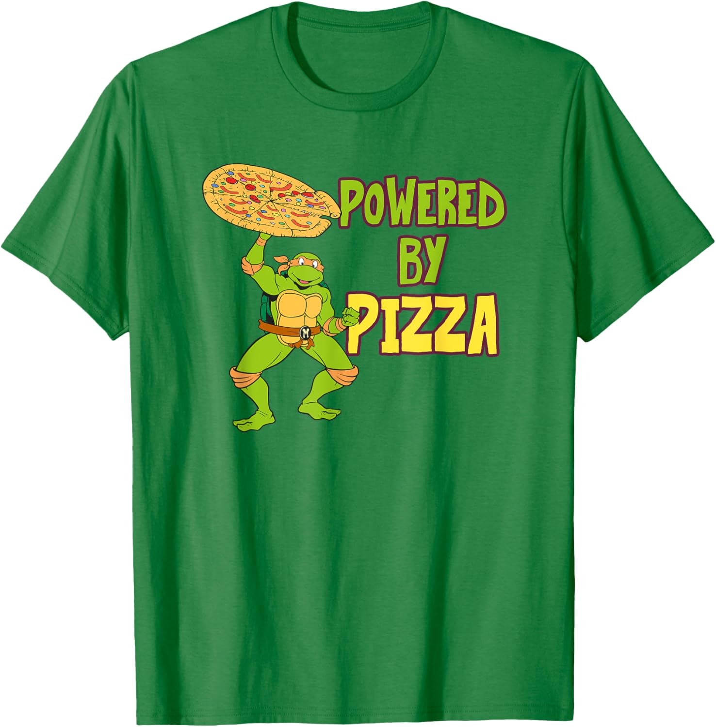 Mademark TMNT Michelangelo Pizza Power T-Shirt - Fun Ninja Turtle Gear - 7