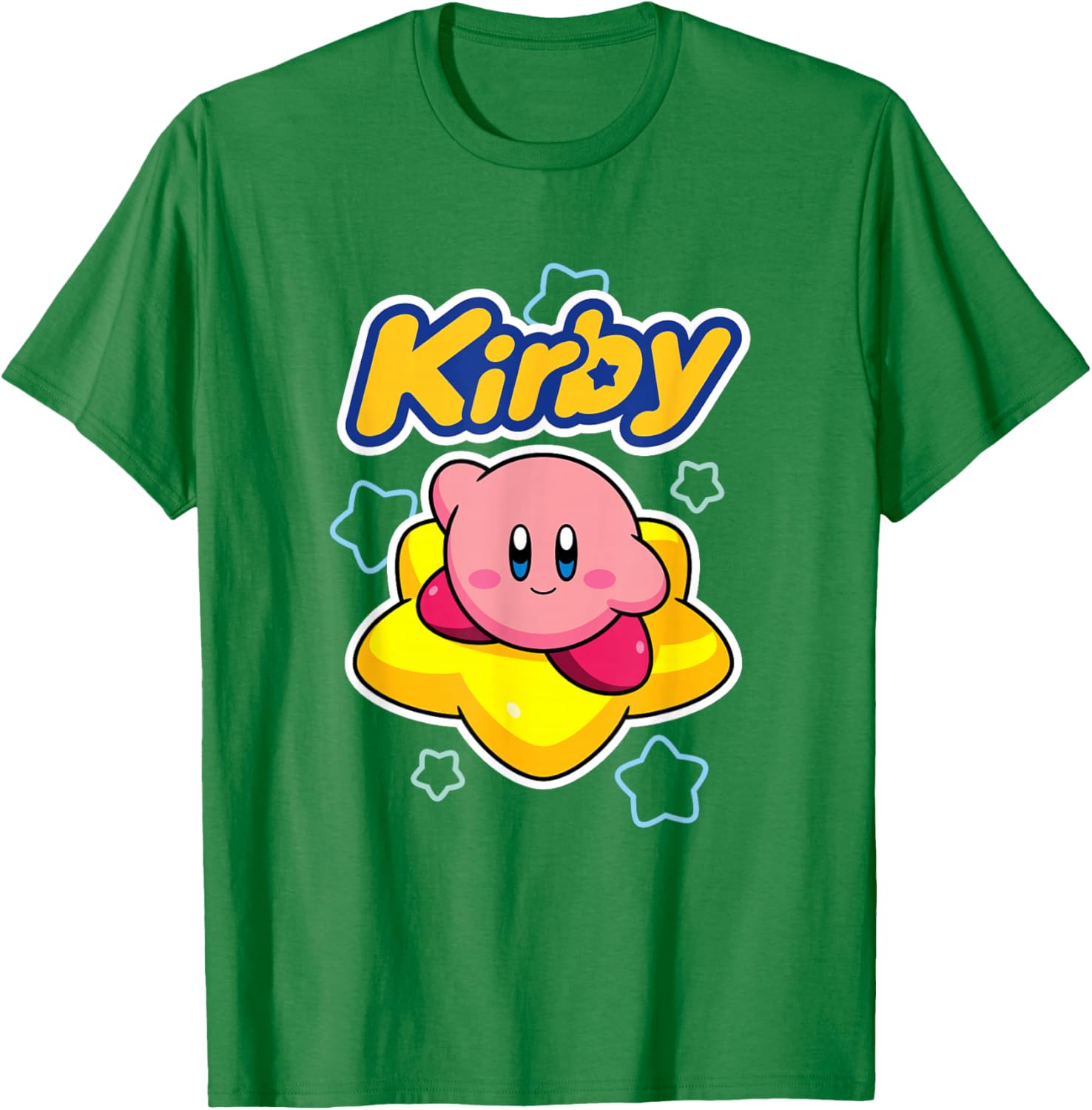 Kirby Big Star Surfing Portrait T-Shirt for Fans of Nintendo Adventure - 13