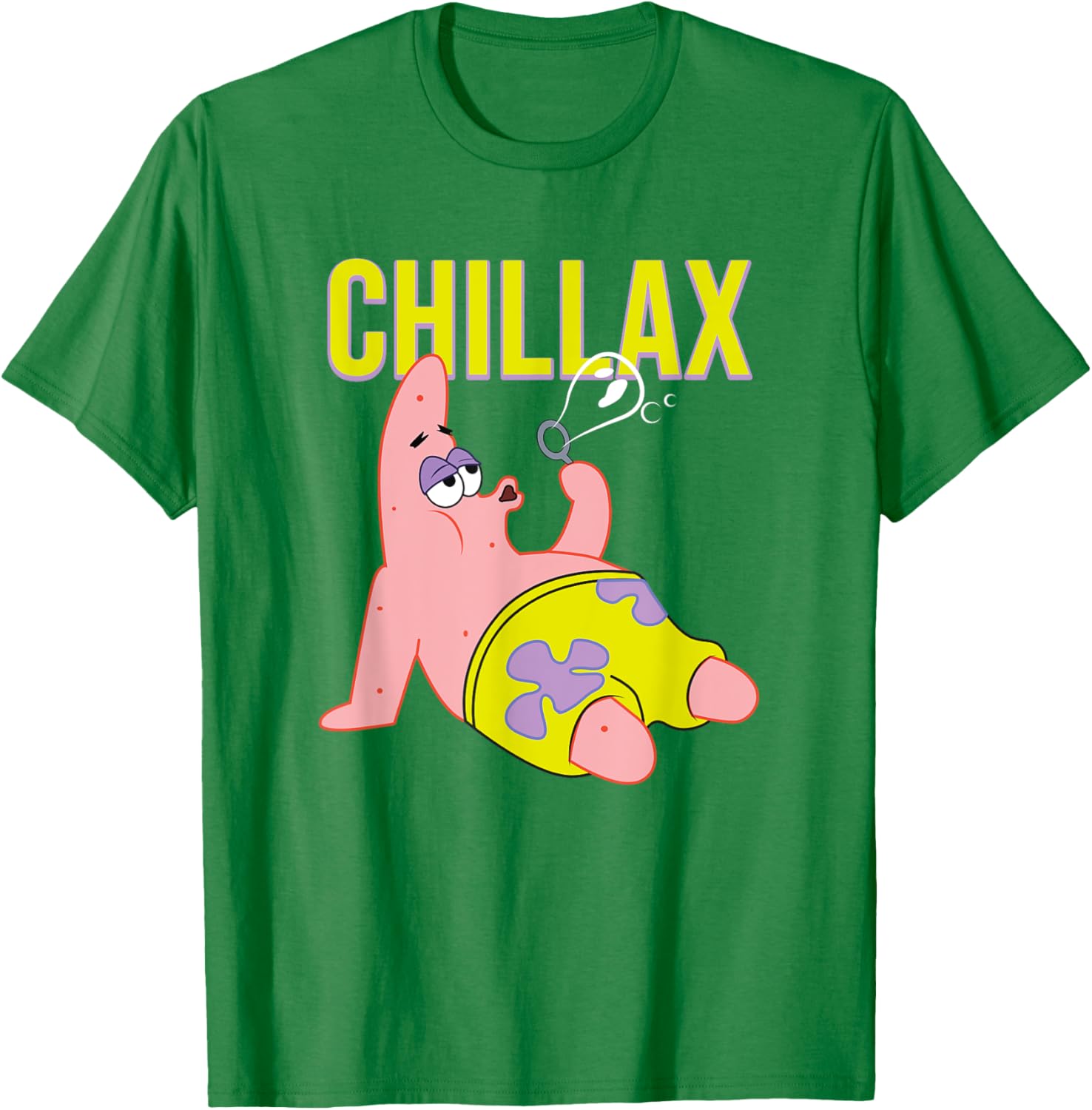 Mademark SpongeBob Patrick Star Chillax T-Shirt for Fun Summer Style - 2