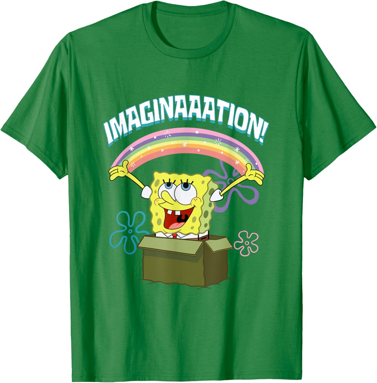 Mademark SpongeBob SquarePants Imaginaaation Box Funny T-Shirt for Fans - 11