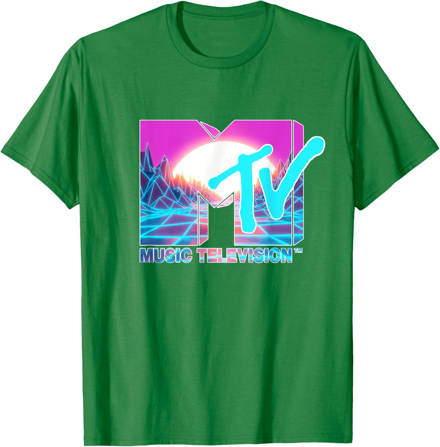Mademark x MTV Official Logo T-Shirt with Sun and World Graphic - 26