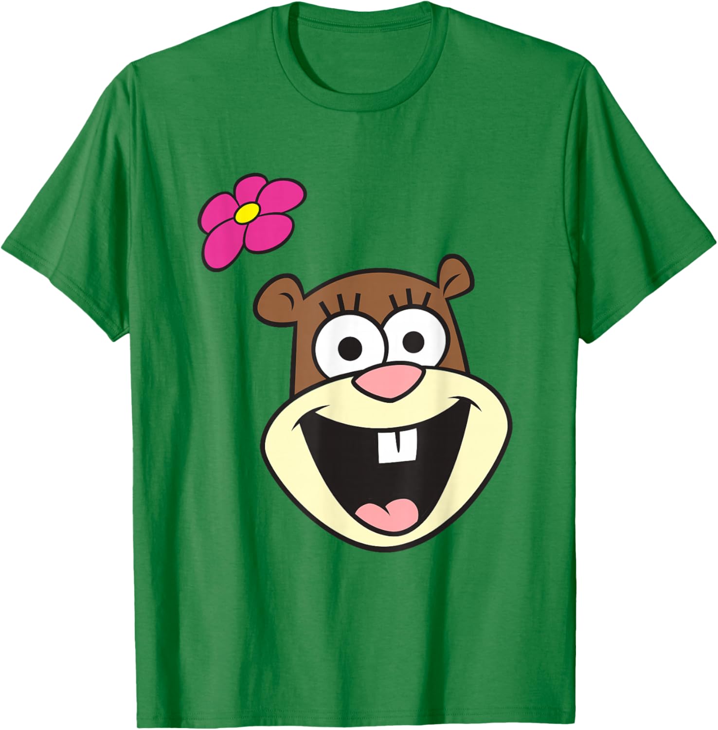 SpongeBob SquarePants Sandy Cheeks Big Face T-Shirt for Fun Style - 1