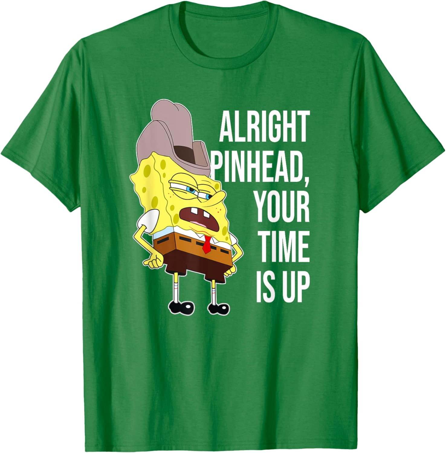 Mademark SpongeBob Alright Pinhead Your Time is Up T-Shirt for Fans - 16