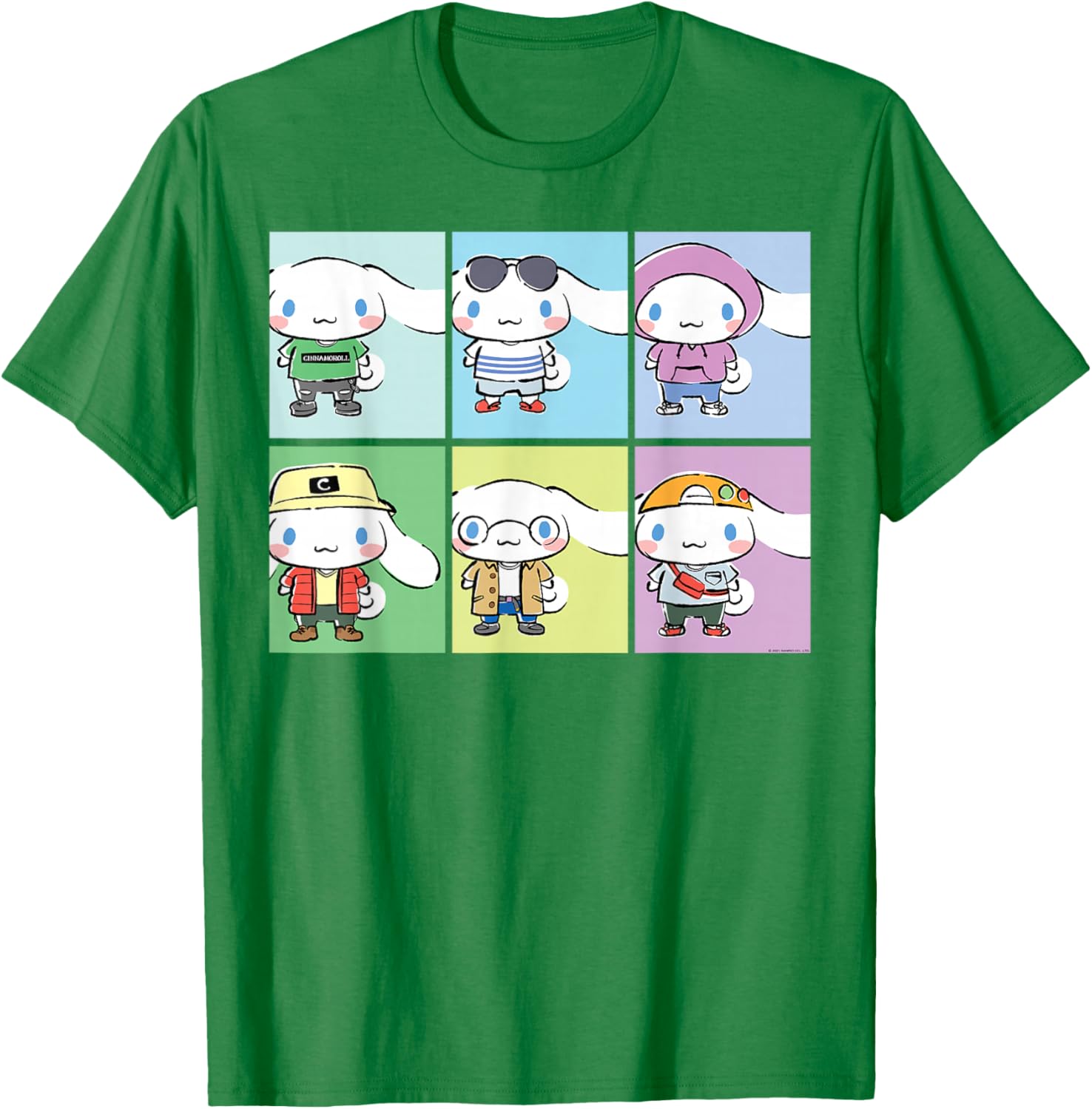 Cinnamoroll Collection Streetwear Squares T-Shirt for Trendy Fashion Lovers - 10