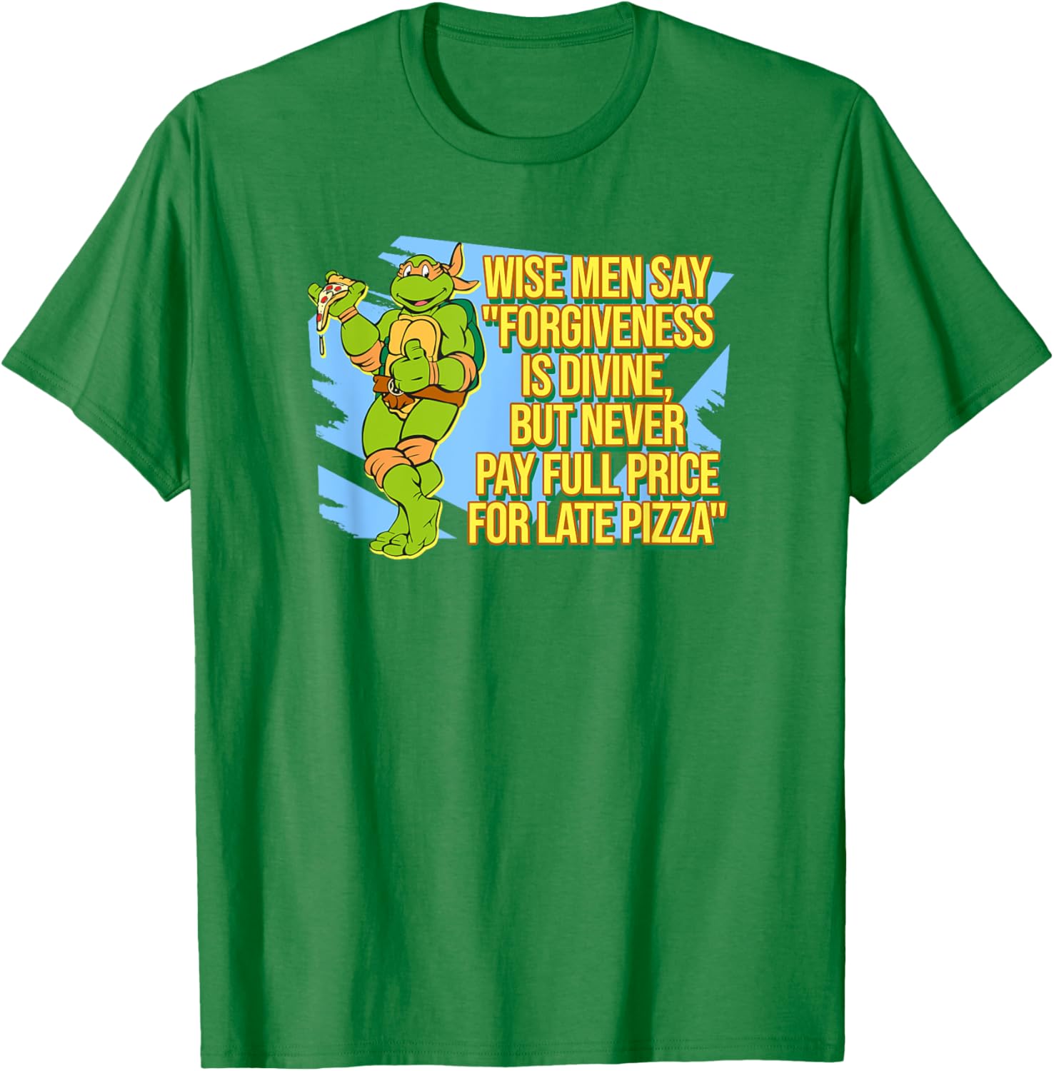 Mademark Teenage Mutant Ninja Turtles Michelangelo Late Pizza T-Shirt - 5