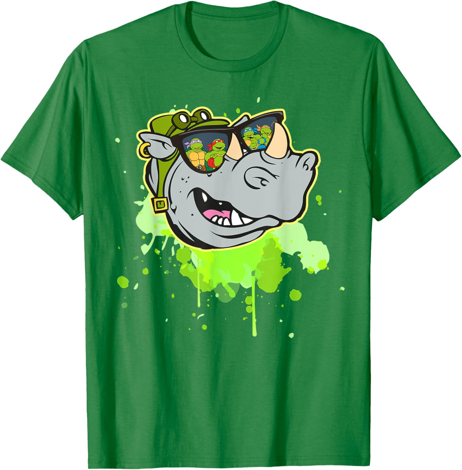 Bebop TMNT Reflection in Sunglasses T-Shirt for Fun Turtle Fans - 16