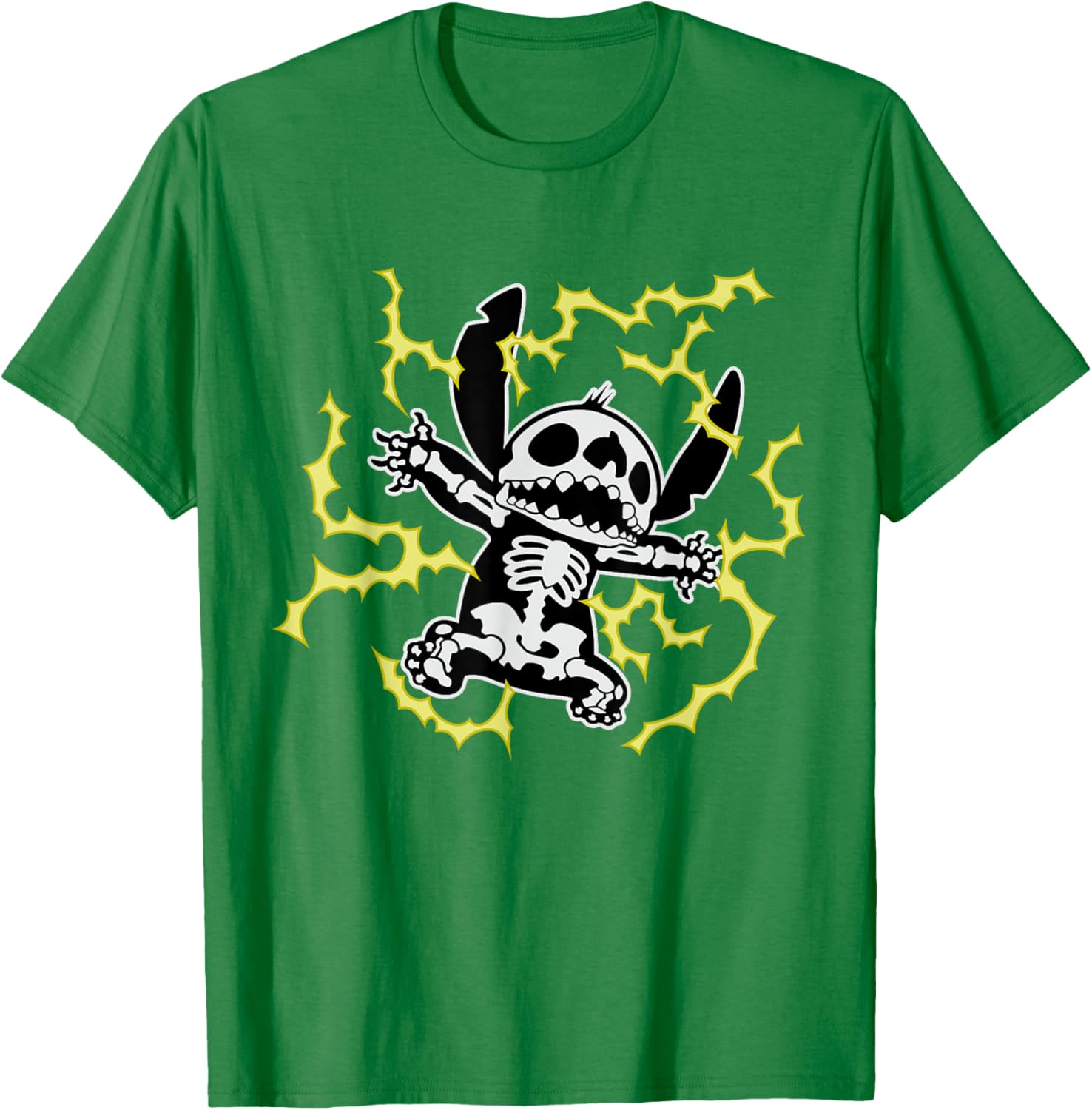Disney Stitch Skeleton Halloween T-Shirt for Fun and Festive Celebrations - 8