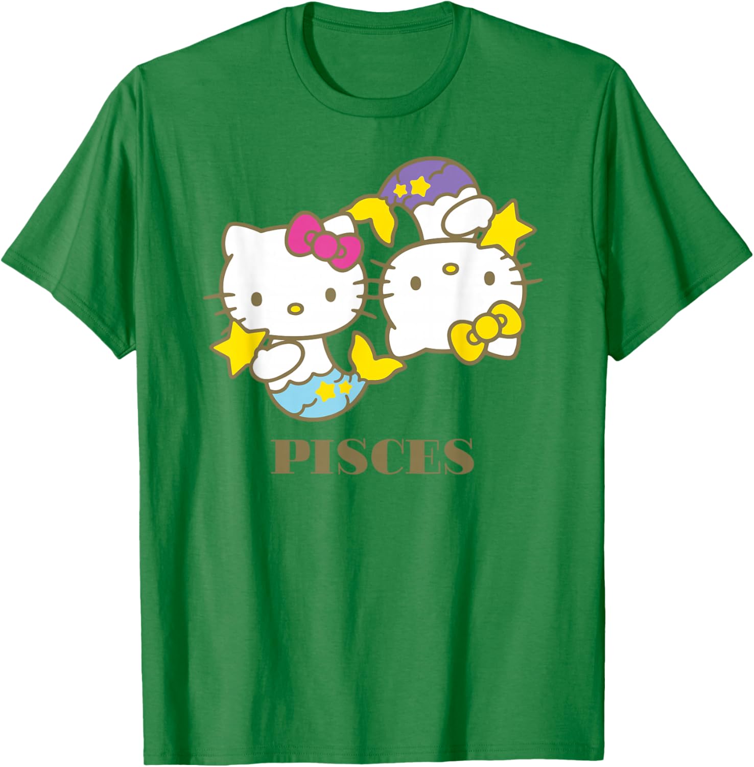 Hello Kitty Pisces T-Shirt Cute Zodiac Apparel for Women and Kids - 1
