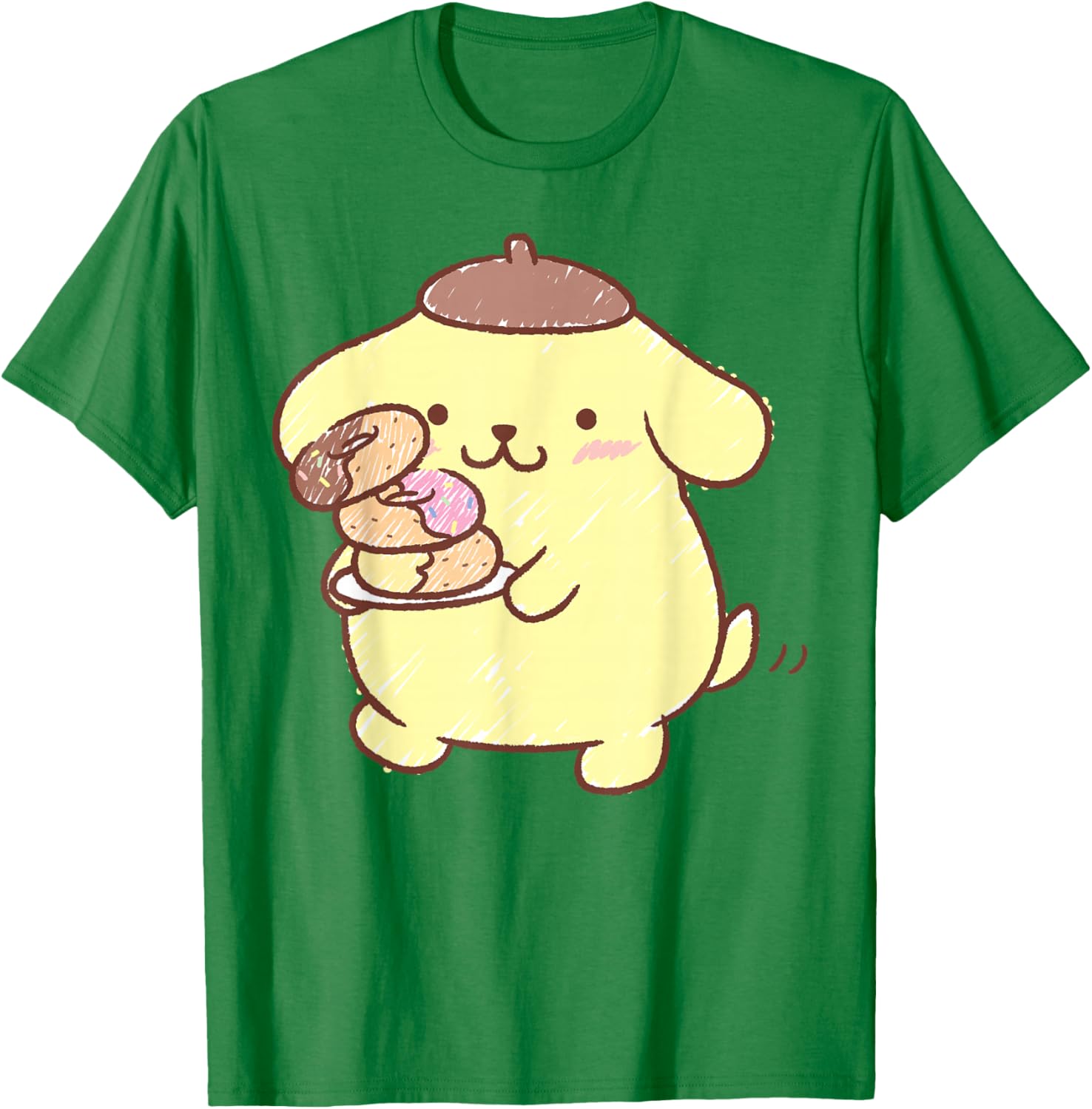 Pompompurin Donuts T-Shirt Cute & Comfy Clothing for Fans - 2