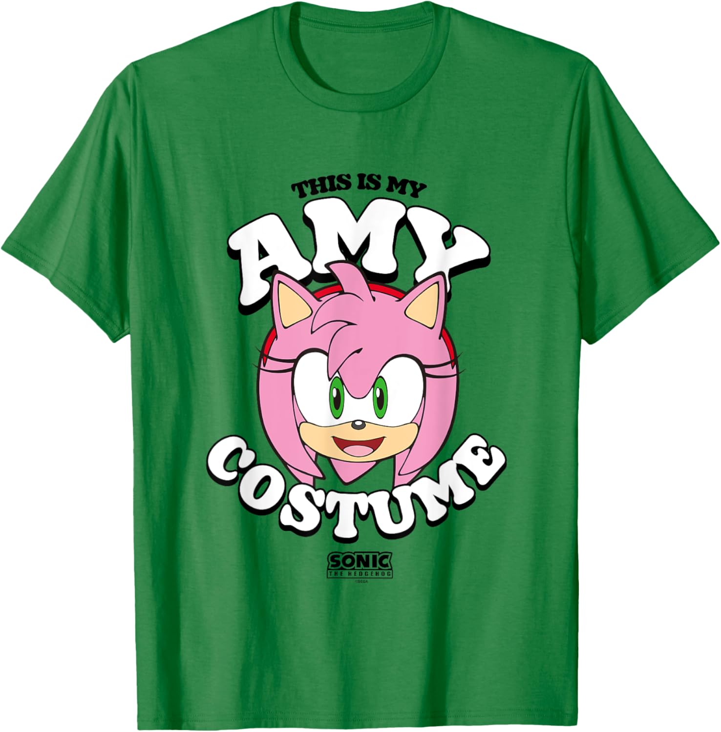 Sonic The Hedgehog Halloween Amy Costume T-Shirt for Fun Celebrations - 4