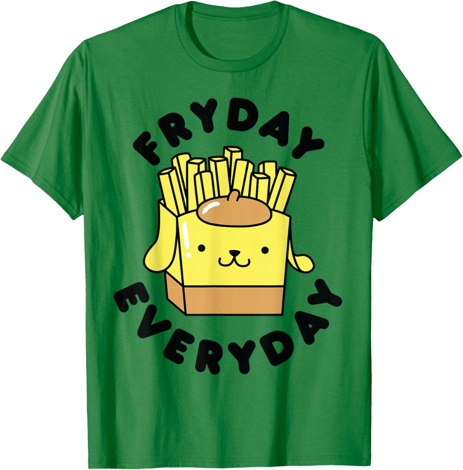 Pom Pom Purin French Fries Fryday T-Shirt for Fun Casual Wear - 9