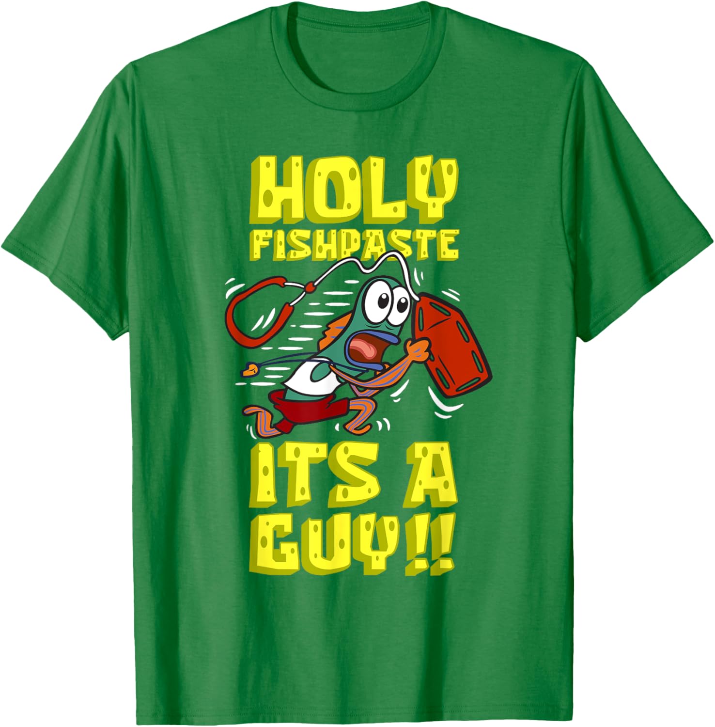 Mademark SpongeBob SquarePants Holy Fishpaste Guy T-Shirt for Fun Style - 1