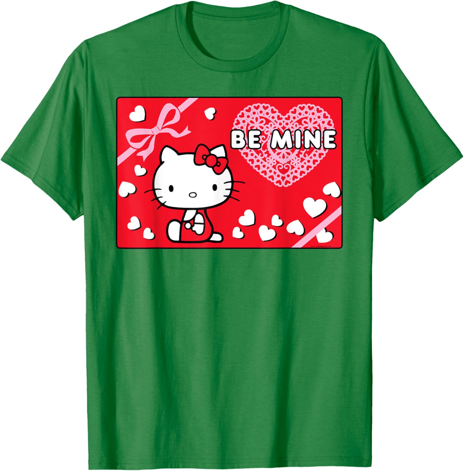Cute Hello Kitty Valentine's Day Be Mine T-Shirt for Kids and Adults - 1