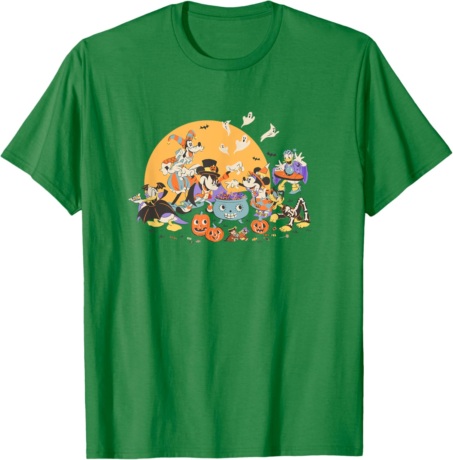 Disney Mickey and Friends Halloween Retro T-Shirt for Fun Holiday Style - 17