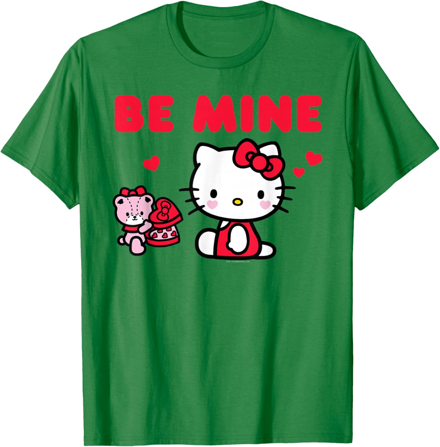 Cute Hello Kitty Be Mine Chocolates T-Shirt for Valentine's Day Fun - 21