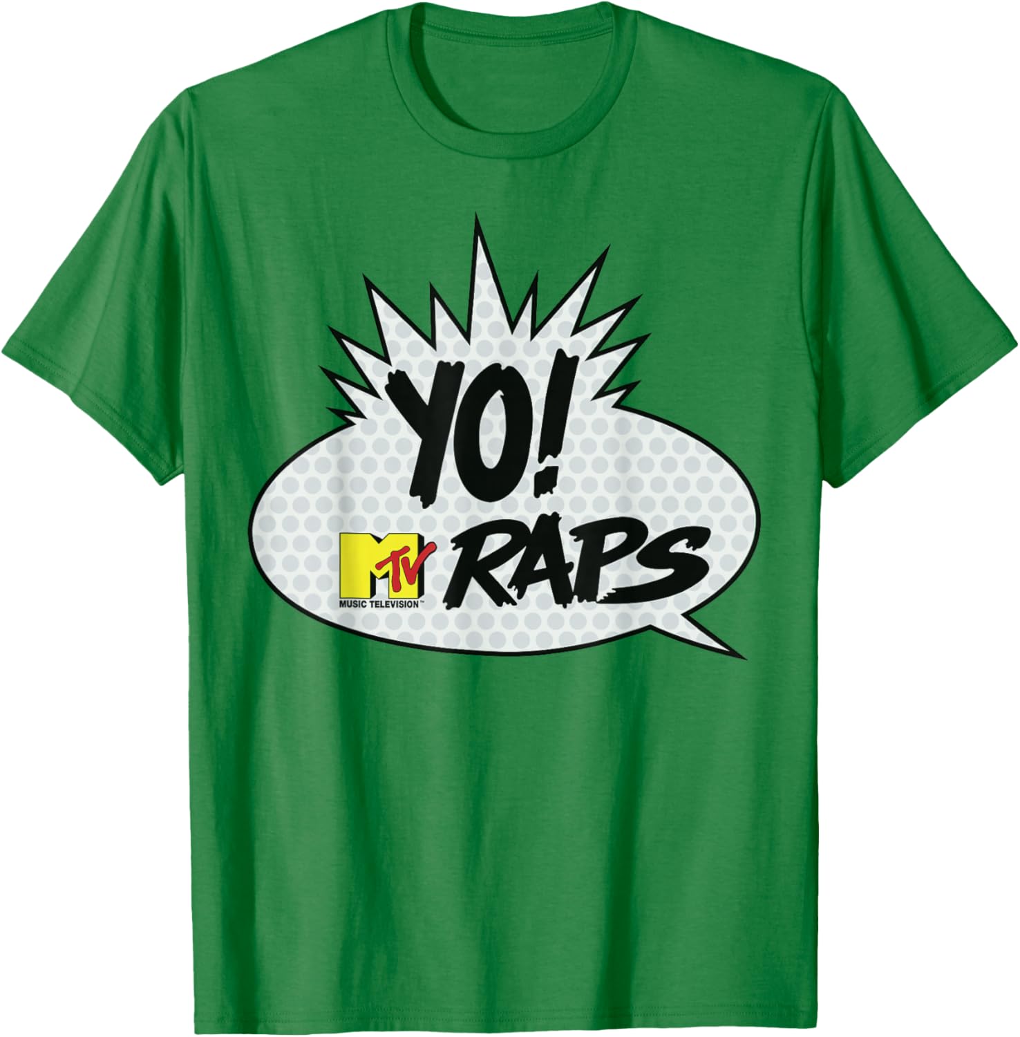MTV Yo! MTV Raps Comic Book Talk Bubble T-Shirt for Music Lovers - 4