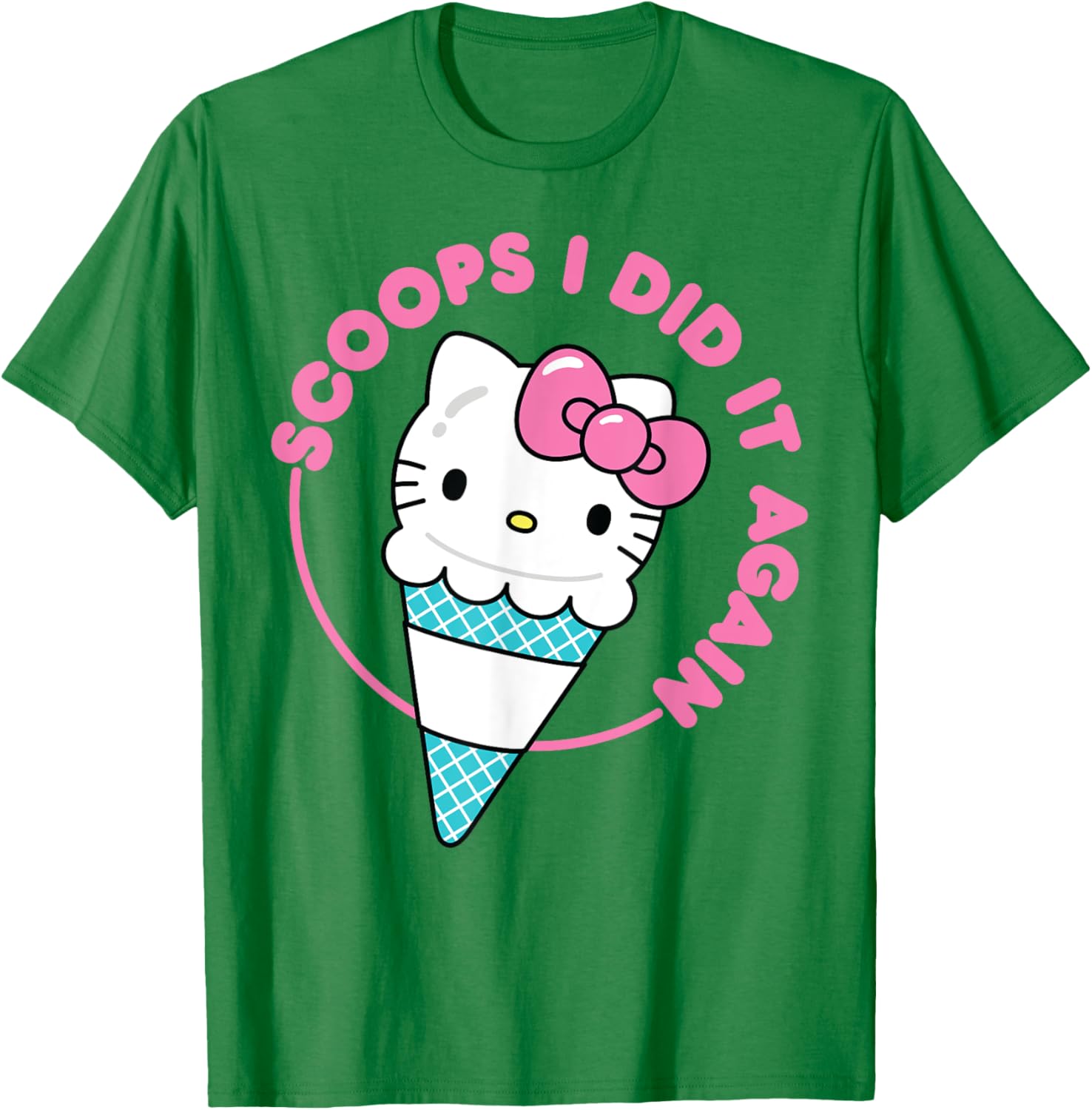 Hello Kitty Ice Cream Cone T-Shirt for Men, Women, Girls & Kids - 8