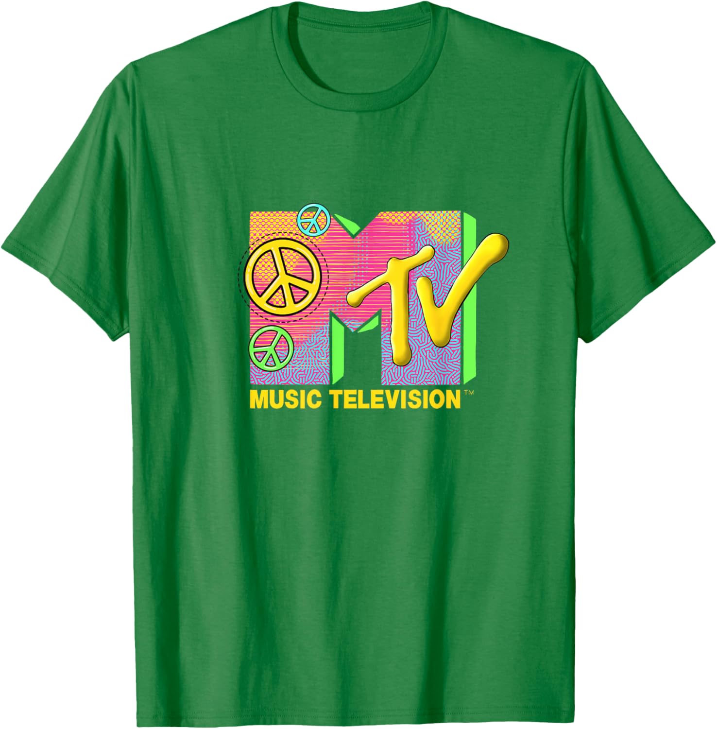 Mademark x MTV Peace Love Happiness T-Shirt - Official Logo Apparel - 9
