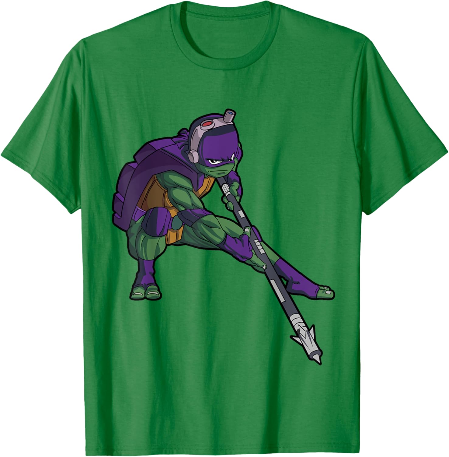 Mademark Donnie Whilwind Downward Tech-Bo Staff T-Shirt for TMNT Fans - 8