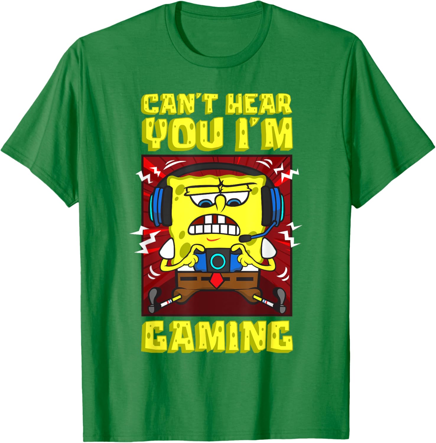 Mademark SpongeBob Gaming T-Shirt for Video Game Lovers and Fans - 2