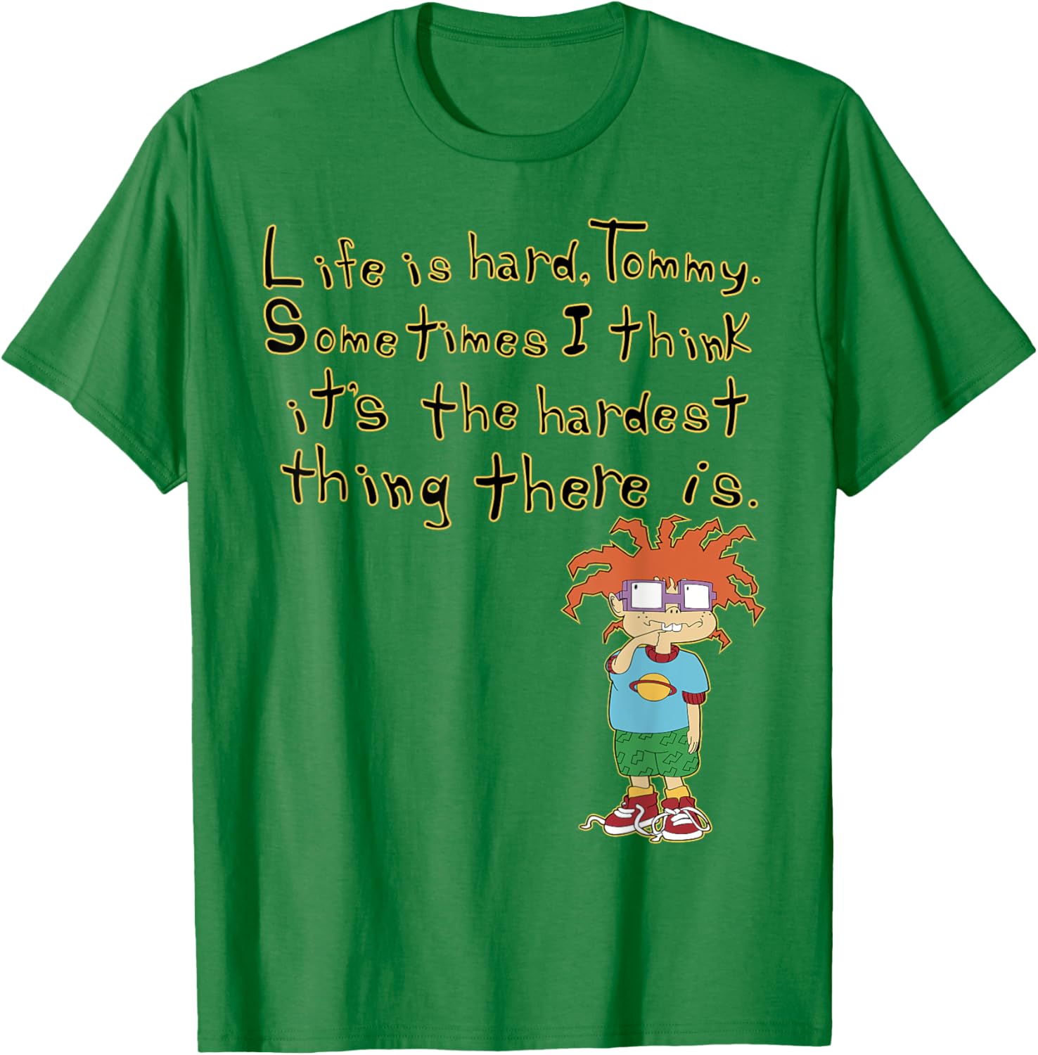Mademark x Rugrats Chuckie Life is Hard Tommy Graphic T-Shirt - 7